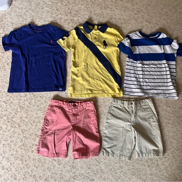 COPY - Polo Ralph Lauren Kids set of shorts and T-Shirts (size 6) - Picture 1 of 8